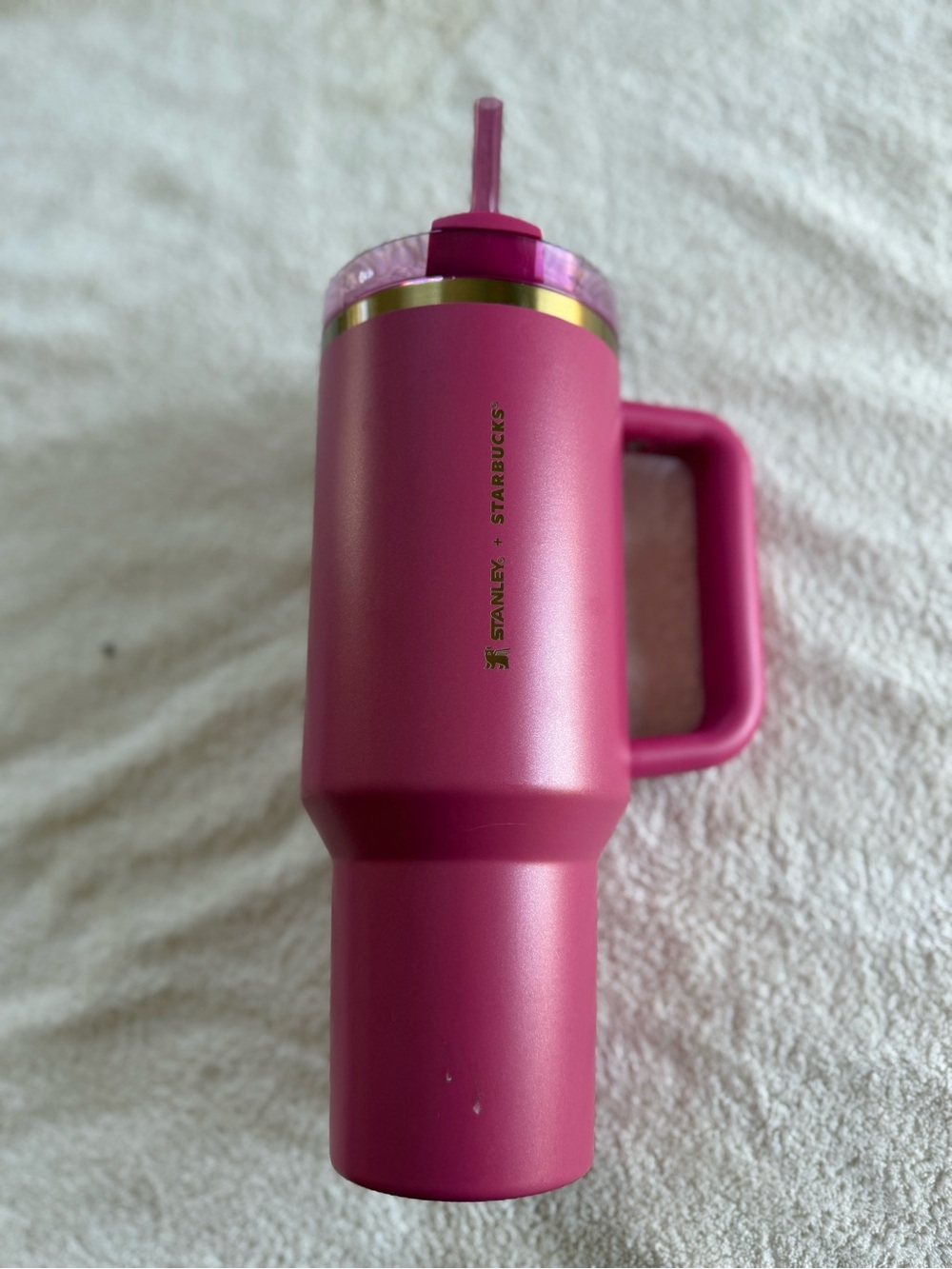 Stanley x Starbucks Pink Travel Tumbler with Handle
